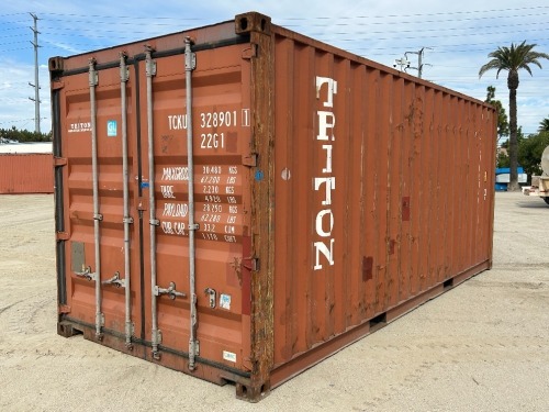 20' CARGO CONTAINER. s/n:JTTNC081602--(LOCATED IN COLTON, CA)--