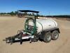 2022 WYLIE EXP-500L-S 500 GALLON WATER TRAILER, Honda GX120 gasoline, 2" pump, rear spray bar. s/n:076257; Trailer s/n:5VUTW1321NP000293 --(LOCATED IN MADERA, CA)--