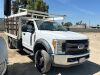 2017 FORD F550 FLATBED TRUCK, 6.8L gasoline, automatic, 12' flatbed, 3' stake sides, pipe rack. s/n:1FDUF5GYXHEE14535 --(DEALER, DISMANTLER, OUT OF STATE BUYER, OFF-HIGHWAY USE ONLY)-- --(LOCATED IN COLTON, CA)-- - 2