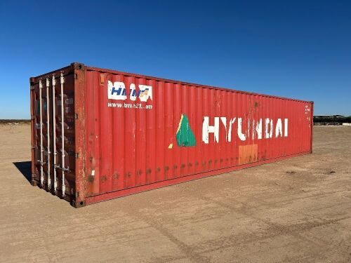 40' HIGH CUBE CARGO CONTAINER. s/n:CXLC1070363--(LOCATED IN MADERA, CA)--