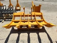 2026 10R 66" RAKE ATTACHMENT, fits Cat 336 excavator. s/n:TOFTER250301096 --(LOCATED IN COLTON, CA)--