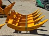 2026 TOFT 08R 42" RAKE ATTACHMENT, fits Cat 320 excavator. s/n:TOFTER25123008 --(LOCATED IN COLTON, CA)-- - 3