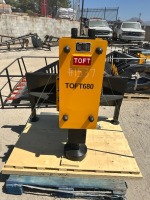 2026 TOFT 680 POST DRIVER ATTACHMENT, fits skidsteer. s/n:TOFTJW40Z19369 W/HOSES, NITROGEN CHARGING KIT, TOOL BOX --(LOCATED IN COLTON, CA)--