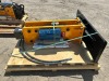2026 TOFT 750 HYDRAULIC BREAKER ATTACHMENT, fits skidsteer. s/n:TOFTJW43Z7608, W/HOSES, CHISEL POINTS, NITROGEN CHARGING KIT, PRESSURE GAUGE, TOOL BOX --(LOCATED IN COLTON, CA)-- - 2