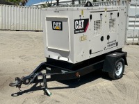 2021 CATERPILLAR XQ35 GENERATOR, 27kw, diesel, portable. s/n:CAT0XQ35HJK800816; Trailer s/n:7KUBB1210MJ090212