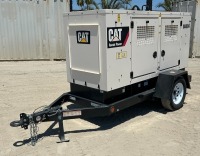 2021 CATERPILLAR XQ60 GENERATOR, 48kw, diesel, portable. s/n:CAT0XQ60KCF900983; Trailer s/n:7KUBB1318MJ090196