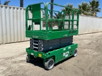 2018 GENIE GS2646 SCISSORLIFT, electric, 26' lift, extendable platform, 360 hours indicated. s/n:GS46P-145598