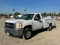 2011 CHEVROLET 2500HD UTILITY TRUCK, 6.0L cng, automatic, 8' utility bed, 77,633 miles indicated. s/n:1GB0CVCG1BF244211