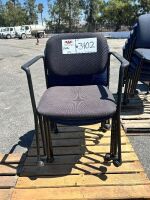 APPROX. (4) PADDED ROLLING OFFICE CHAIRS --(LOCATED IN COLTON, CA)--