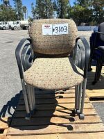 APPROX. (4) PADDED ROLLING OFFICE CHAIRS --(LOCATED IN COLTON, CA)--