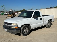 2002 CHEVROLET SILVERADO 1500 PICKUP TRUCK, 4.8L gasoline, automatic, a/c, tow package. s/n:1GCEC14V12Z102916