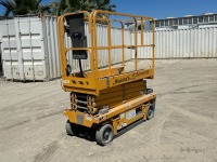 2018 HAULOTTE 1931E SCISSORLIFT, electric, 19' lift, extendable platform. s/n:2038657 --(DOES NOT RUN)-- --(LOCATED IN COLTON, CA)--