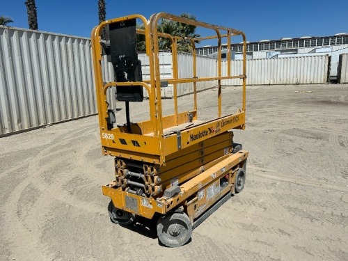 2018 HAULOTTE 1931E SCISSORLIFT, electric, 19' lift, extendable platform, 181 hours indicated. s/n:2034746 --(DOES NOT RUN)-- --(LOCATED IN COLTON, CA)--