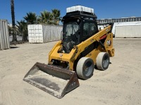 2022 CATERPILLAR 262D3 SKIDSTEER LOADER, gp bucket, aux hydraulics, cab w/air & heat, backup camera, water tank, solid tires, 516 hours indicated. s/n:CAT0262DCTP400667