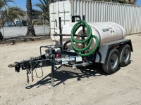 2022 WYLIE 500 GALLON WATER TRAILER, Honda gasoline, 2" pump, rear spray bar. s/n:5VUTW1323NP000294