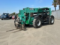 2017 JCB 51056 ROUGH TERRAIN REACH FORKLIFT, 10,000#, 56' reach, 4-stage, outriggers, 4x4x4, tilt, diesel, canopy, foam filled tires, 2,132 hours indicated. s/n:JCB5CG7GCG2435285