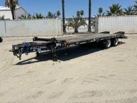 2017 FELLING FT-40-2 LP EQUIPMENT TRAILER, 44,920# gvwr, 102"x24' deck, 5' beavertail, 5' ramps, air brakes. s/n:5FTCF3229H1004992