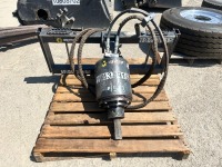 2022 BRADCO 124808 AUGER ATTACHMENT, fits skidsteer. s/n:639679 --(LOCATED IN COLTON, CA)--