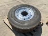 RIM W/TIRE, fits truck tractor --(LOCATED IN COLTON, CA)-- - 3