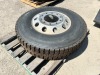 RIM W/TIRE, fits truck tractor --(LOCATED IN COLTON, CA)-- - 2