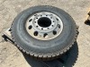 RIM W/TIRE, fits truck tractor --(LOCATED IN COLTON, CA)-- - 3