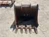 MELROE 24" GP BUCKET, fits mini excavator. s/n:6715503 --(LOCATED IN COLTON, CA)--