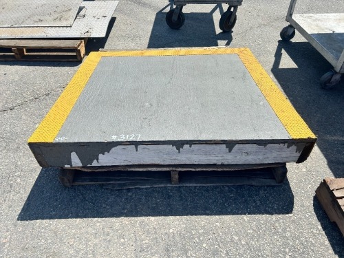 46"X43"X6" WOODEN ACCESS RAMP. --(LOCATED IN COLTON, CA)--