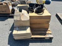 PALLET OF TORQUE TEAM INDUSTRIAL BELT DRIVES, ASST. COOLING FANS. --(LOCATED IN COLTON, CA)--