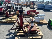 HYDRAULIC TRANSMISSION JACK, TIRE ROTATION ASSISTANCE CART --(LOCATED IN COLTON, CA)--