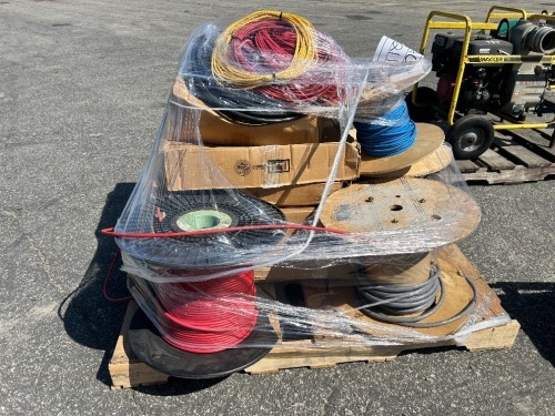 PALLET OF ASST. ELECTRICAL WIRE. --(LOCATED IN COLTON, CA)--