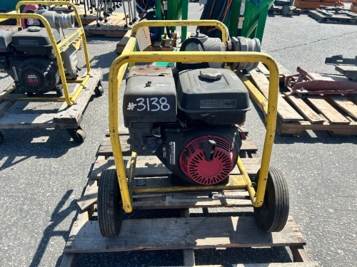 WACKER PT3A 4" TRASH PUMP, Honda gasoline. s/n:5558436 --(LOCATED IN COLTON, CA)--