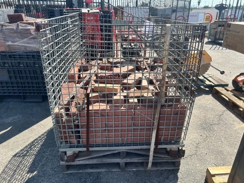 PALLET OF ASST. RED BRICKS --(LOCATED IN COLTON, CA)--