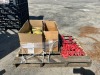 APPROX. (5) LOAD BINDERS, BOX OF 4" CORNER PROTECTORS, BOX 4" STRAPS, 5,400# CAPACITY. --(LOCATED IN COLTON, CA)-- - 4