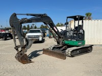 2019 JOHN DEERE 50G MINI HYDRAULIC EXCAVATOR, gp bucket, q/c, hydraulic thumb, aux hydraulics, backfill blade, canopy. s/n:1FF050GXCJH288540