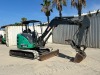 2019 JOHN DEERE 50G MINI HYDRAULIC EXCAVATOR, gp bucket, q/c, hydraulic thumb, aux hydraulics, backfill blade, canopy. s/n:1FF050GXCJH288540 - 2