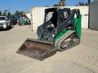 2022 JOHN DEERE 317G CRAWLER SKIDSTEER, gp bucket aux hydraulics, canopy, 1,340 hours indicated. s/n:1T0317GJHNJ414440