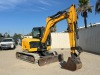 2017 JCB 85Z HYDRAULIC EXCAVATOR, gp bucket, q/c, aux hydraulics, backfill blade, cab w/air & heat. s/n:JCB085Z1TH2563375 - 2