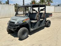 2022 POLARIS RANGER UTILITY CART, gasoline, 4x4, canopy, seats 6, 54"x42" tilt bed, tow package, 1,488 hours indicated. s/n:4XABEP990M8515857