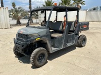2022 POLARIS RANGER UTILITY CART, gasoline, 4x4, canopy, seats 4, 48"x34 tilt bed, tow package, 1,378 hours indicated. s/n:3NSM4A570NE306842