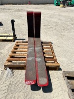 SET OF 69" FORKS, fits reach forklift. --(LOCATED IN COLTON, CA)--