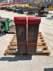 SET OF 69" FORKS, fits reach forklift. --(LOCATED IN COLTON, CA)-- - 4
