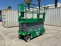 2016 GENIE GS3232 SCISSORLIFT, electric, 32' lift, extendable platform, 373 hours indicated. s/n:GS3216P-145142