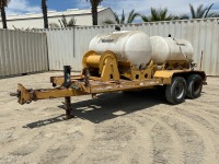 1999 VERMEER ST300 600 GALLON WATER TRAILER, 2" pump. s/n:1VRS09084X1000624