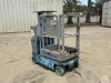 2010 GENIE GR12 PERSONNEL LIFT, electric, 12' lift, extendable platform, 348 hours indicated. s/n:GR10-15052 --(DOES NOT RUN)-- --(LOCATED IN COLTON, CA)-- - 2