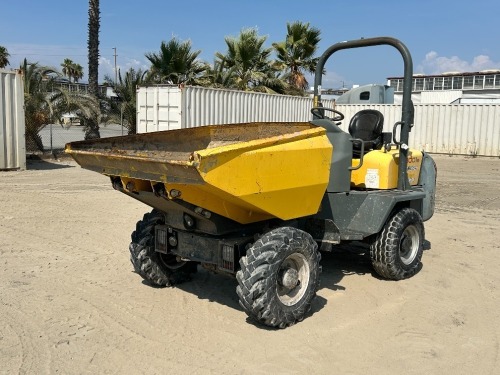 2018 WACKER 3001 3-TON 4-WHEEL DUMPER, Perkins diesel, 6,600# capacity, 11.5x80x15.3 tires. s/n:WNCD0305APAL02083 --(DOES NOT RUN)-- --(LOCATED IN COLTON, CA)--