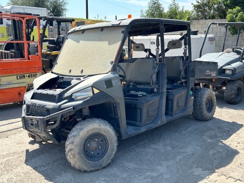 2016 POLARIS RANGER UTILITY CART, diesel, 4x4, canopy, seats 6, 54"x36" tilt bed, tow package. s/n:4XARVAD19GT136497 --(DOES NOT RUN)-- --(LOCATED IN COLTON, CA)--