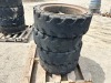 APPROX. (4) RIMS W/TIRES, fits Bobcat skidsteer. --(LOCATED IN COLTON, CA)-- - 3