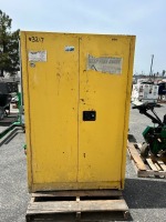 FLAMMABLE SAFETY STORAGE CABINET. --(LOCATED IN COLTON, CA)--