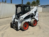 2016 BOBCAT S770 SKIDSTEER LOADER, aux hydraulics, canopy, solid tires. s/n:AT5A11680