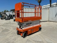 2018 SNORKEL S3226E SCISSORLIFT, electric, 26' lift, extendable platform, 47 hours indicated. s/n:04-180400454